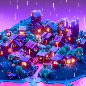 City under Stars